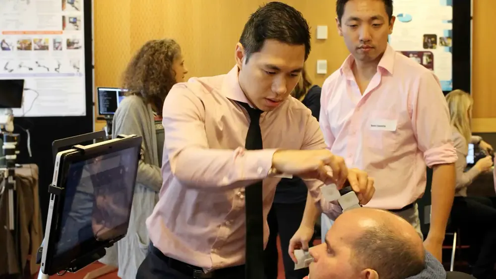 Dexter Ang and David Cipoletta building Pison's early technology